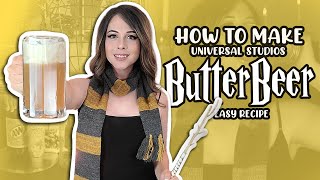 How to Make Harry Potter Butterbeer  DIY  Easy Recipe  Universal Studios  MikaelaVille [upl. by Carmela]