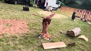 A fabulous range of wooden sculpture at Caerleon festival 2024 [upl. by Ianteen]