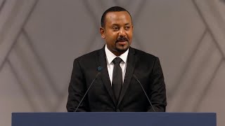 Nobel Lecture Abiy Ahmed Ali Nobel Peace Prize 2019 [upl. by Eanerb]