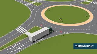 Large vehicles in roundabouts [upl. by Deroo]