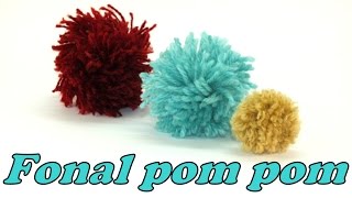 Fonal pom pom készítése háromféleképpen [upl. by Oram738]