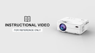 Instruction Artlii Enjoy 2 Portable Wireless Native 720 P Home Projector Operation Instruction [upl. by Kirsch]