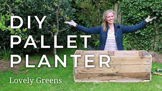 How to make a DIY Pallet Planter [upl. by Eniamurt341]