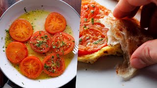 Easy Tomato Egg Omelette Recipe [upl. by Aneelad411]