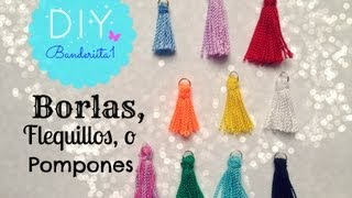 Borlas o Flequillos Tutorial DIY [upl. by Inaj]