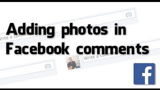 How to add photos in Facebook comments [upl. by Irmina312]