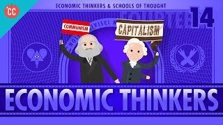 Economic Schools of Thought Crash Course Economics 14 [upl. by Eyllom]