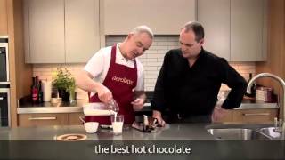 How to make a hot chocolate using an aerolatte milk frother [upl. by Enylorac]