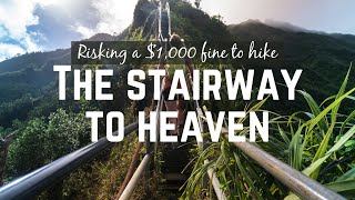 Haiku Stairs Oahu Hawaiis Stairway to Heaven [upl. by Bilbe]