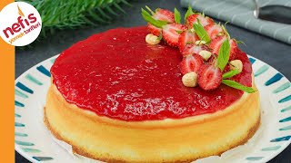 Çilekli Cheesecake Tarifi  Nasıl Yapılır [upl. by Aitam]