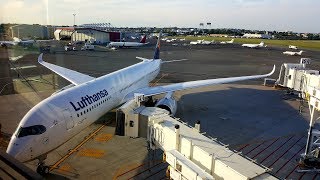 Lufthansa A350 Premium Economy ✈ Boston  Munich [upl. by Brosy]