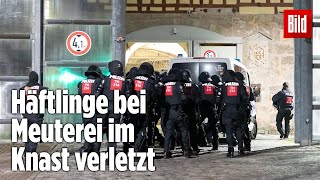 Gefängnismeuterei Polizei stürmt Knast in Thüringen  JVA Untermaßfeld [upl. by Chandal]