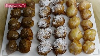 Mini pączki bez drożdży w 15 minut 3 warianty  SkutecznieTv HD [upl. by Aceissej]